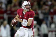 PALO ALTO, CA - NOVEMBER 21:  Andrew Luck #12 of the Stanford Cardinal in action during their game against the California Bears at Stanford Stadium on November 21, 2009 in Palo Alto, California.  (Photo by Ezra Shaw/Getty Images)