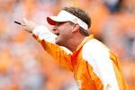 KNOXVILLE, TN - OCTOBER 10: Lane Kiffin the Head Coach of the Tennessee Volunteers is pictured during the SEC game against the Georgia Bulldogs at Neyland Stadium on October 10, 2009 in Knoxville, Tennessee. (Photo by Andy Lyons/Getty Images)