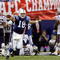 INDIANAPOLIS - JANUARY 21:  Quarterback Peyton Manning #18 of the Indianapolis Colts celebrates defeating the New England Patriots 38-34 in the AFC Championship Game on January 21, 2007 at the RCA Dome in Indianapolis, Indiana.  (Photo by Doug Pensinger/Getty Images)
