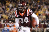 ATLANTA - OCTOBER 17:  Ryan Williams #34 of the Virginia Tech Hokies against the Georgia Tech Yellow Jackets at Bobby Dodd Stadium on October 17, 2009 in Atlanta, Georgia.  (Photo by Kevin C. Cox/Getty Images)