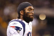 NEW ORLEANS - NOVEMBER 30: Randy Moss #81 of the New England Patriots looks on from the sideline in the fourth quarter against the New Orleans Saints at Louisana Superdome on November 30, 2009 in New Orleans, Louisiana. (Photo by Scott Halleran/Getty Images)