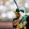 OAKLAND, CA - JULY 9:  Eric Chavez #3 of the Oakland Athletics bats against the Los Angeles Angels of Anaheim at McAfee Coliseum on July 9th, 2006 in Oakland, California. The Angels defeated the A's 4-2. (Photo by Jed Jacobsohn/Getty Images)