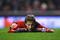 LIVERPOOL, ENGLAND - JANUARY 13:   Lucas of Liverpool looks on dejectedly during the FA Cup sponsored by E.ON 3rd Round Replay match between Liverpool and Reading at Anfield on January 13, 2010 in Liverpool, England. (Photo by Alex Livesey/Getty Images)