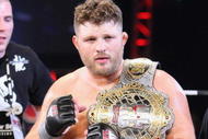 UNCASVILLE, CT - MAY 16: Roy Nelson (White Trunks) of the Lions Den celebrates after beating Brad Imes of the MilesTech Fighting System during their bout presented by the International Fighting League at the Mohegan Sun Arena May 16, 2008 in Uncasville, Connecticut. (Photo by Al Bello/Getty Images)
