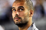 PASADENA, CA - AUGUST 01: Josep 'Pep' Guardiola coach of FC Barcelona looks on during the international friendly soccer match against Los Angeles Galaxy's at the Rose Bowl on August 1, 2009 in Pasadena, California. (Photo by Kevork Djansezian/Getty Images)