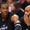 PHOENIX - DECEMBER 11:  Dwight Howard #12 and Vince Carter #15 of the Orlando Magic react on the bench during the NBA game against the Phoenix Suns at US Airways Center on December 11, 2009 in Phoenix, Arizona. The Suns defeated the Magic 106-103.  NOTE TO USER: User expressly acknowledges and agrees that, by downloading and or using this photograph, User is consenting to the terms and conditions of the Getty Images License Agreement.  (Photo by Christian Petersen/Getty Images)