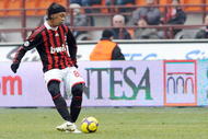 MILAN, ITALY - JANUARY 17:  Ronaldinho of Milan in action during the Serie A match between Milan and Siena at Stadio Giuseppe Meazza on January 17, 2010 in Milan, Italy.  (Photo by Giuseppe Bellini/Getty Images)