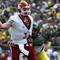 EUGENE, OR - OCTOBER 13:  Alex Brink #10 of the Washington State Cougars is pressured by Nick Reed #49 of the Oregon Ducks at Autzen Stadium October 13, 2007 in Eugene, Oregon.  (Photo by Jonathan Ferrey/Getty Images)