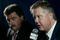 CONCORD, NC - JANUARY 21:  NASCAR Chairman and CEO Brian France (R) speaks with the media, as NASCAR President Mike Helton (L) looks on, during the NASCAR Sprint Media Tour hosted by Charlotte Motor Speedway, held at the NASCAR Research and Development Center on January 21, 2010 in Concord, North Carolina.  (Photo by Jason Smith/Getty Images)