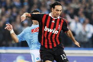 NAPLES, ITALY - OCTOBER 28: Alessandro Nesta AC Milan in action during the Serie A match between SSC Napoli and AC Milan at Stadio San Paolo on October 28, 2009 in Rome, Italy. (Photo by Giuseppe Bellini/Getty Images)