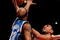 NEW YORK - JANUARY 24:  Jared Jeffries #20 of the New York Knicks shoots over James Singleton #33 of the Dallas Mavericks at Madison Square Garden January 24, 2010 in New York City. NOTE TO USER: User expressly acknowledges and agrees that, by downloading and/or using this Photograph, User is consenting to the terms and conditions of the Getty Images License Agreement.  (Photo by Chris McGrath/Getty Images)