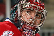 NEWARK, NJ - DECEMBER 16: Carey Price #31 of the Montreal Canadiens looks on against the New Jersey Devils at the Prudential Center on December 16, 2009 in Newark, New Jersey. The Devils defeated the Canadiens 2-1. (Photo by Jim McIsaac/Getty Images)