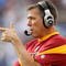SAN DIEGO - JANUARY 03:  Washington Redskins head coach Jim Zorn looks on from the sideline against the San Diego Chargers at Qualcomm Stadium on January 3, 2010 in San Diego, California. The Chargers defeated the Redskins 23-20.  (Photo by Jeff Gross/Getty Images)