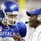 DETROIT - DECEMBER 05: Head coach Turner Gill of the Buffalo Bulls talks with Drew Willy #16 while playing the Ball State Cardinals in the MAC Championship game on December 5, 2008 at Ford Field in Detroit, Michigan. (Photo by Gregory Shamus/Getty Images)