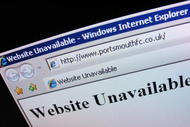 LONDON, UNITED KINGDON - JANUARY 28:  Image shows Portsmouth FC's official website as unavailable, January 28, 2010.  A spokesman for the club which is facing a winding up petition next month stated that the site had been taken offline after the club failed to adhere to an agreed payment structure.  (Photo by Hugh Pinney/Getty Images)