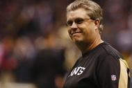 NEW ORLEANS - DECEMBER 19: Defensive coordinator Gregg Williams of the New Orleans Saints stands on the field prior to their game against the Dallas Cowboys at the Louisiana Superdome on December 19, 2009 in New Orleans, Louisiana. (Photo by Scott Halleran/Getty Images)