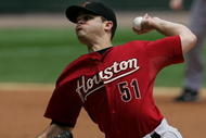 CHICAGO - JUNE 10:  Starting pitcher Wandy Rodriguez #51 of the Houston Astros delivers the ball against the Chicago White Sox on June 10, 2007 at U.S. Cellular Field in Chicago, Illinois. The White Sox defeated the Astros 6-3. (Photo by Jonathan Daniel/Getty Images) 