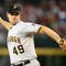 PHOENIX - JULY 25:  Starting pitcher Ross Ohlendorf #49 of the Pittsburgh Pirates pitches against the Arizona Diamondbacks during the major league baseball game at Chase Field on July 25, 2009 in Phoenix, Arizona.  (Photo by Christian Petersen/Getty Images)