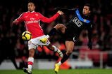 LONDON, ENGLAND - JANUARY 31:  Gael Clichy of Arsenal and Nani of Manchester United battle for the ball during the Barclays Premier League match between Arsenal and Manchester United at The Emirates Stadium on January 31, 2010 in London, England.  (Photo by Shaun Botterill/Getty Images)