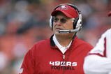 SAN FRANCISC0 - AUGUST 16:  Offensive coordinator Mike Martz of the San Francisco 49ers paces the sidelines against the Green Bay Packers during a preseason game on August 16, 2008 at Candlestick Park in San Francisco, California.  (Photo by Greg Trott/Getty Images)
