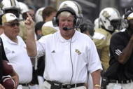 ORLANDO, FL - OCTOBER 20: Coach George O'Leary of the University of Central Florida Golden Knights directs play against the Tulsa Golden Hurricane at Bright House Stadium on October 20, 2007 in Orlando, Florida.  UCF won 44 - 23. (Photo by Al Messerschmidt/Getty Images)