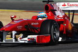 VALENCIA, SPAIN - FEBRUARY 03:  Fernando Alonso of Spain and Ferrari drives the new F10 for the first time during winter testing at the Ricardo Tormo Circuit on February 3, 2010 in Valencia, Spain.  (Photo by Mark Thompson/Getty Images)