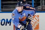 ATLANTA - JANUARY 26: Ilya Kovalchuk #17 of the Atlanta Thrashers against the Anaheim Ducks at Philips Arena on January 26, 2010 in Atlanta, Georgia. (Photo by Kevin C. Cox/Getty Images)