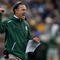 ANN ARBOR, MI - OCTOBER 25: Head coach Mark Dantonio of the Michigan State Spartans yells from the sideline while playing the Michigan Wolverines on October 25, 2008 at Michigan Stadium in Ann Arbor, Michigan. Michigan State won the game 35-21. (Photo by Gregory Shamus/Getty Images)