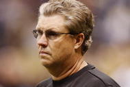 NEW ORLEANS - DECEMBER 19:  Defensive coordinator Gregg Williams of the New Orleans Saints watches pregame warm-ups before taking on the Dallas Cowboys at Louisiana Superdome on December 19, 2009 in New Orleans, Louisiana.  (Photo by Chris Graythen/Getty Images)