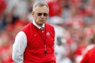PASADENA, CA - JANUARY 01:  Head coach Jim Tressel of the Ohio State Buckeyes is seen during the 96th Rose Bowl game against the Oregon Ducks on January 1, 2010 in Pasadena, California.  (Photo by Jeff Gross/Getty Images)