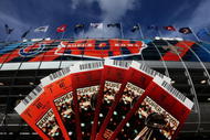 MIAMI - FEBRUARY 04: Tickets for Super Bowl XLIV are shown outside Sun Life Stadium February 4, 2010 in Miami, Florida. The Indianapolis Colts will play the New Orleans Saints in the NFL's championship game Sunday February7, 2010. (Photo by Win McNamee/Getty Images)