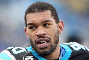 CHARLOTTE, NC - JANUARY 03:  Julius Peppers #90 of the Carolina Panthers looks on the sidelines during the game against the New Orleans Saints at Bank of America Stadium on January 3, 2010 in Charlotte, North Carolina.  (Photo by Streeter Lecka/Getty Images)