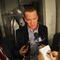 GLENDALE, AZ - FEBRUARY 03:  Peyton Manning is interviewed in the locker room after his brother's team, the New York Giants,  defeated the New England Patriots 17-14 during Super Bowl XLII on February 3, 2008 at the University of Phoenix Stadium in Glendale, Arizona.  (Photo by Donald Miralle/Getty Images)