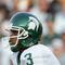 SOUTH BEND, IN - SEPTEMBER 17:   Kyle Brown #3 of  the Michigan State Spartans carries the ball during the game with the Notre Dame Fighting Irish on September 17, 2005 at Notre Dame Stadium in South Bend, Indiana.  The Spartans defeated the Irish 44-41 in overtime. (Photo by Elsa/Getty Images)