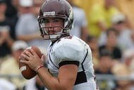WEST LAFAYETTE, IN - SEPTEMBER 20:  Quarterback Dan LeFevour #13 of the Central Michigan Chippewas during play against the Purdue Boilermakers at Ross-Ade Stadium on September 20, 2008 in West Lafayette, Indiana.  (Photo by Ronald Martinez/Getty Images)