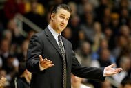 WEST LAFAYETTE, IN - JANUARY 12: Matt Painter the Head Coach of the Purdue Boilermakers gives instructions to his teamduring the Big Ten game against the Ohio State Buckeyes at Mackey Arena on January 12, 2010 in West Lafayette, Indiana. Ohio State won 70-66. (Photo by Andy Lyons/Getty Images)