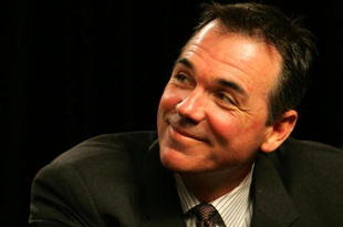 FREMONT, CA - NOVEMBER 14:  Oakland Athletics general manager Billy Beane during a press conference announcing the building of a new ballpark in Fremont, California, on land owned by Cisco Systems, at their headquarters on November 14, 2006 in San Jose, California. The Oakland A's will purchase the land from Cisco and have sold the naming rights for the new ballpark to Cisco Systems Inc.   (Photo by Jed Jacobsohn/Getty Images)