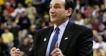 ATLANTA - JANUARY 09:  Head coach Krzyzewski of the Duke Blue Devils against the Georgia Tech Yellow Jackets at Alexander Memorial Coliseum on January 9, 2010 in Atlanta, Georgia.  (Photo by Kevin C. Cox/Getty Images)