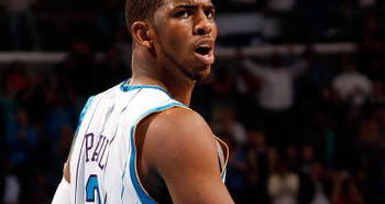 NEW ORLEANS - JANUARY 29:  Chris Paul #3 of the New Orleans Hornets reacts during the game against the Chicago Bulls at the New Orleans Arena on January 29, 2010 in New Orleans, Louisiana.   NOTE TO USER: User expressly acknowledges and agrees that, by downloading and/or using this Photograph, User is consenting to the terms and conditions of the Getty Images License Agreement.  (Photo by Chris Graythen/Getty Images)