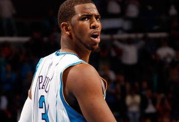 NEW ORLEANS - JANUARY 29:  Chris Paul #3 of the New Orleans Hornets reacts during the game against the Chicago Bulls at the New Orleans Arena on January 29, 2010 in New Orleans, Louisiana.   NOTE TO USER: User expressly acknowledges and agrees that, by downloading and/or using this Photograph, User is consenting to the terms and conditions of the Getty Images License Agreement.  (Photo by Chris Graythen/Getty Images)
