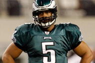 ARLINGTON, TX - JANUARY 03: Quarterback Donovan McNabb #5 of the Philadelphia Eagles at Cowboys Stadium on January 3, 2010 in Arlington, Texas. (Photo by Ronald Martinez/Getty Images)