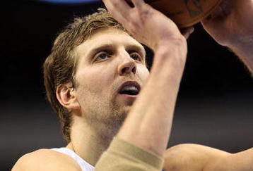 DALLAS - JANUARY 26:  Forward Dirk Nowitzki #41 of the Dallas Mavericks on January 26, 2010 at American Airlines Center in Dallas, Texas.  NOTE TO USER: User expressly acknowledges and agrees that, by downloading and/or using this Photograph, user is consenting to the terms and conditions of the Getty Images License Agreement.  (Photo by Ronald Martinez/Getty Images)