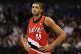 DALLAS - JANUARY 30:  Forward Nicolas Batum #88 of the Portland Trail Blazers on January 30, 2010 at American Airlines Center in Dallas, Texas.  NOTE TO USER: User expressly acknowledges and agrees that, by downloading and/or using this Photograph, user is consenting to the terms and conditions of the Getty Images License Agreement.  (Photo by Ronald Martinez/Getty Images)