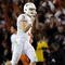 PASADENA, CA - JANUARY 07:  Quarterback Garrett Gilbert #3 of the Texas Longhorns celebrates after wide receiver Jordan Shipley #8 scores a 28-yard touchdown against the Alabama Crimson Tide during the fourth quarter of the Citi BCS National Championship game at the Rose Bowl on January 7, 2010 in Pasadena, California.  (Photo by Kevork Djansezian/Getty Images)