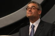 MONTREAL - JUNE 26:  Montreal Canadiens President Pierre Boivin stands at the podium during the first round of the 2009 NHL Entry Draft at the Bell Centre on June 26, 2009 in Montreal, Quebec, Canada. (Photo by Bruce Bennett/Getty Images)