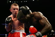 NEWARK, NJ - DECEMBER 11: Tomasz Adamek punches Steve Cunningham  during their IBF Cruiserweight Championship fight on December 11, 2008 at The Prudential Center in Newark, New Jersey  (Photo by Al Bello/Getty Images)