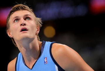 DENVER - OCTOBER 28:  Andrei Kirilenko #47 of the Utah Jazz awaits a free throw against the Denver Nuggets during NBA action at Pepsi Center on October 28, 2009 in Denver, Colorado. The Nuggets defeated the Jazz 114-105.  (Photo by Doug Pensinger/Getty Images)