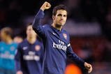 LIVERPOOL, ENGLAND - DECEMBER 13:  Cesc Fabregas of Arsenal celebrates at the end of the Barclays Premier League match between Liverpool and Arsenal at Anfield on December 13, 2009 in Liverpool, England. (Photo by Michael Regan/Getty Images)