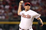 PHOENIX - APRIL 06: Starting pitcher Brandon Webb #17 of the Arizona Diamondbacks pitches against the Colorado Rockies during the MLB openning day game at Chase Field on April 6, 2009 in Phoenix, Arizona. The Diamondbacks defeated the Rockies 9-8. (Photo by Christian Petersen/Getty Images)