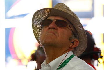 CONCORD, NC - MAY 21: Car owner Jack Roush watches the leaderboard in the garage during practice for the NASCAR Sprint Cup Series Coca-Cola 600 on May 21, 2009 at Lowe's Motor Speedway in Concord, North Carolina.  (Photo by Geoff Burke/Getty Images for NASCAR)